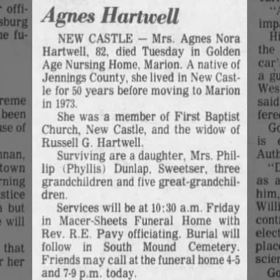 Agnes Hartwell